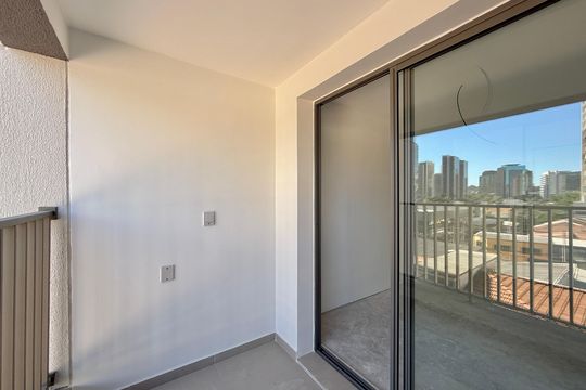 Sacada  de kitnet/studio para alugar com 1 quarto, 25m² em Itaim Bibi, São Paulo