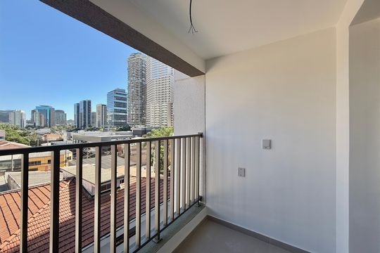 Sacada  de kitnet/studio para alugar com 1 quarto, 25m² em Itaim Bibi, São Paulo