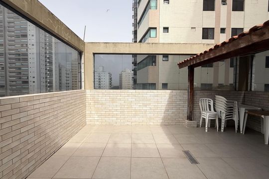 Área comum - Churrasqueira de apartamento para alugar com 2 quartos, 56m² em Vila Alzira, Guarujá