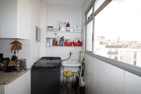 Área de Serviço de apartamento à venda com 3 quartos, 140m² em Monsenhor Messias, Belo Horizonte
