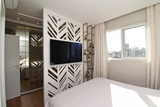 Suíte de apartamento à venda com 3 quartos, 93m² em Mercês, Curitiba
