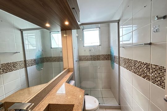 Banheiro de apartamento à venda com 2 quartos, 53m² em Engenho de Dentro, Rio de Janeiro