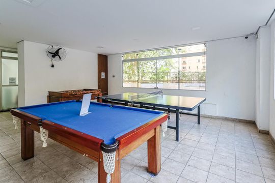 Área comum - Sala de jogos de apartamento para alugar com 3 quartos, 70m² em Vila Andrade, São Paulo