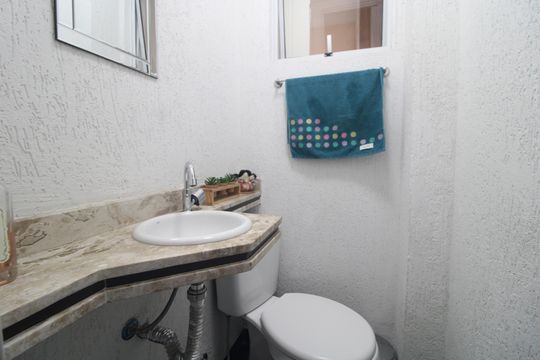 Lavabo de casa de condomínio para alugar com 2 quartos, 78m² em Cidade Ademar, São Paulo