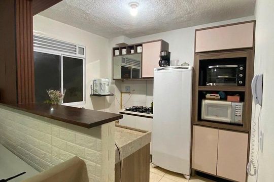 Cozinha de apartamento para alugar com 2 quartos, 44m² em São José, Canoas
