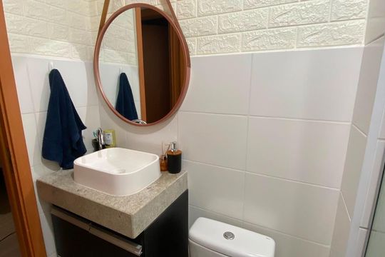 Banheiro de apartamento para alugar com 2 quartos, 44m² em São José, Canoas