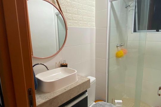 Banheiro de apartamento para alugar com 2 quartos, 44m² em São José, Canoas