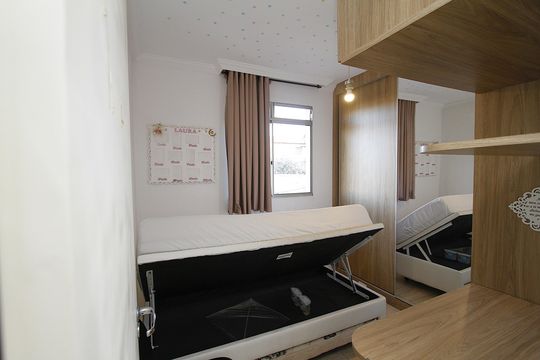 Quarto 1 de apartamento para alugar com 2 quartos, 53m² em Nova Gameleira, Belo Horizonte