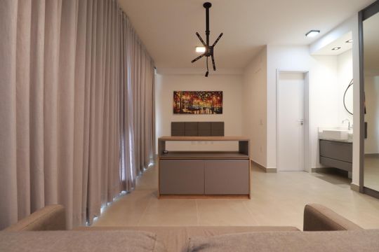 Sala de apartamento para alugar com 1 quarto, 50m² em Alto da Boa Vista, Ribeirão Preto