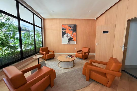 Área comum de kitnet/studio à venda com 1 quarto, 28m² em Jardim das Acacias, São Paulo