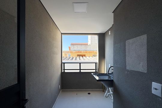 Sacada e área de serviço de apartamento à venda com 2 quartos, 46m² em Paulicéia, São Bernardo do Campo