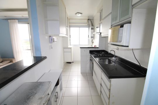 Cozinha de apartamento para alugar com 2 quartos, 72m² em Monte Castelo, São José dos Campos