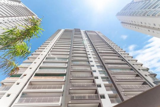 Fachada do bloco de apartamento à venda com 3 quartos, 127m² em Vila Anastácio, São Paulo