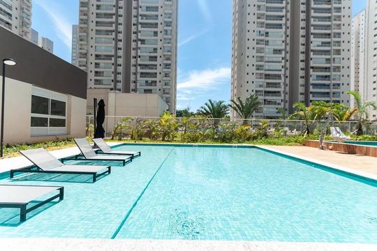 Área comum - Piscina de apartamento à venda com 3 quartos, 127m² em Vila Anastácio, São Paulo
