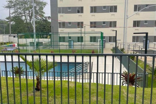 Área externa de apartamento para alugar com 2 quartos, 46m² em Cabacu, Nova Iguaçu