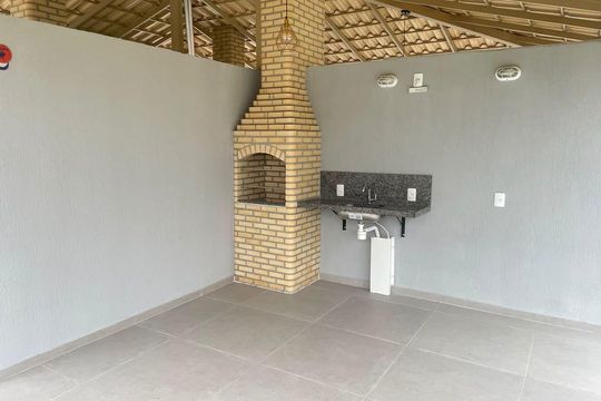 Área externa de apartamento para alugar com 2 quartos, 46m² em Cabacu, Nova Iguaçu