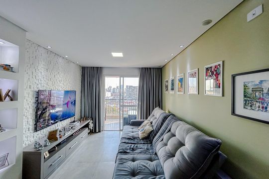 Sala de apartamento para alugar com 2 quartos, 68m² em Tatuapé, São Paulo