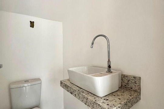 Lavabo de casa de condomínio à venda com 3 quartos, 168m² em Chácara Primavera, Campinas