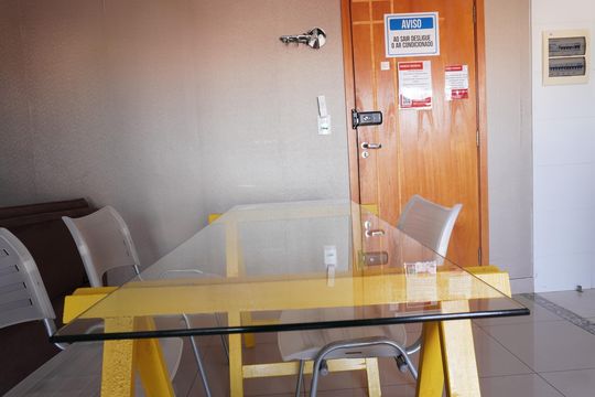 Sala e Cozinha de apartamento para alugar com 2 quartos, 58m² em Centro, São Carlos