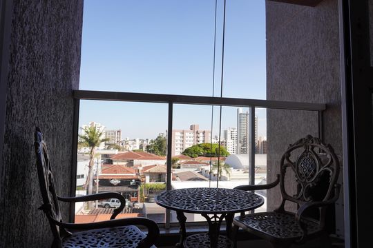 Sala (Sacada) de apartamento para alugar com 2 quartos, 58m² em Centro, São Carlos
