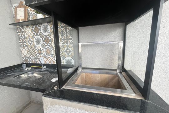 Área comum - Churrasqueira de apartamento à venda com 2 quartos, 35m² em Vila Sonia, São Paulo
