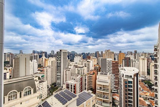 Vista de apartamento à venda com 2 quartos, 83m² em Itaim Bibi, São Paulo