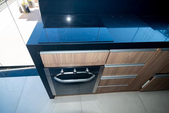 Cozinha de kitnet/studio para alugar com 1 quarto, 58m² em Bela Vista, São Paulo