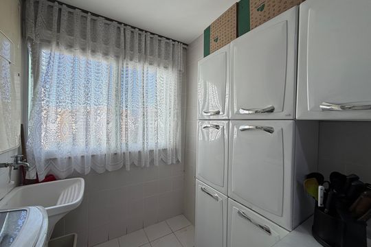 Área de serviço  de apartamento à venda com 2 quartos, 77m² em Barra Olímpica, Rio de Janeiro