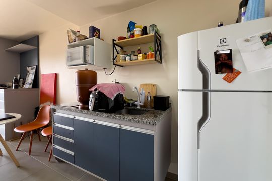 Cozinha de kitnet/studio à venda com 1 quarto, 28m² em Vila Mariana, São Paulo