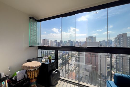 Varanda de kitnet/studio à venda com 1 quarto, 28m² em Vila Mariana, São Paulo