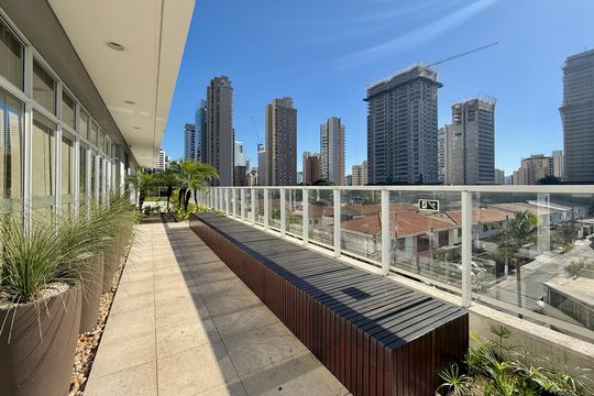 Área comum de apartamento à venda com 1 quarto, 67m² em Brooklin, São Paulo