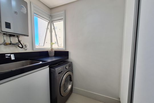 Área de Serviço de apartamento para alugar com 2 quartos, 96m² em Vila Valparaíso, Santo André