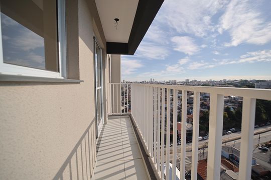 Varanda da Sala de apartamento à venda com 2 quartos, 38m² em Jardim Maringa, São Paulo