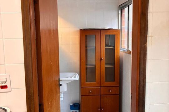 Área de Serviço de apartamento para alugar com 1 quarto, 55m² em Canto do Forte, Praia Grande
