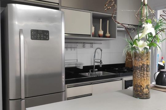 Cozinha de apartamento para alugar com 3 quartos, 65m² em Centro, Jundiaí