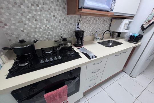 Cozinha de apartamento à venda com 4 quartos, 86m² em Recreio dos Bandeirantes, Rio de Janeiro