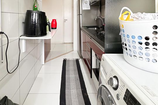 Área de Serviço de apartamento à venda com 2 quartos, 52m² em Nova Petrópolis, São Bernardo do Campo