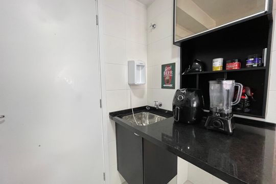 Cozinha de apartamento à venda com 2 quartos, 33m² em Jardim Celeste, São Paulo
