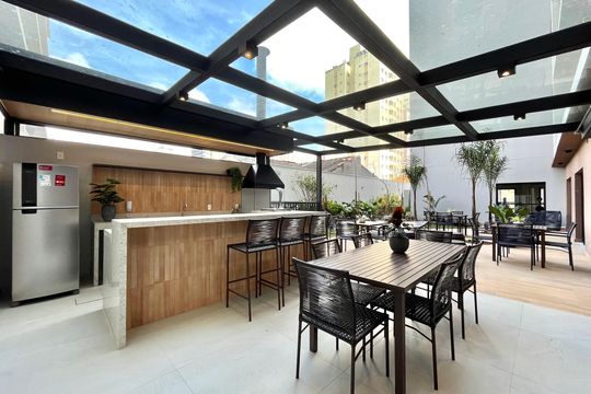 Área comum - Churrasqueira de apartamento à venda com 2 quartos, 45m² em Vila Clementino, São Paulo