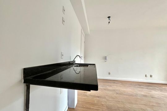 Cozinha de apartamento à venda com 2 quartos, 45m² em Vila Clementino, São Paulo