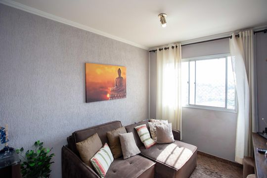 Sala de apartamento à venda com 2 quartos, 48m² em Jardim Miriam, São Paulo