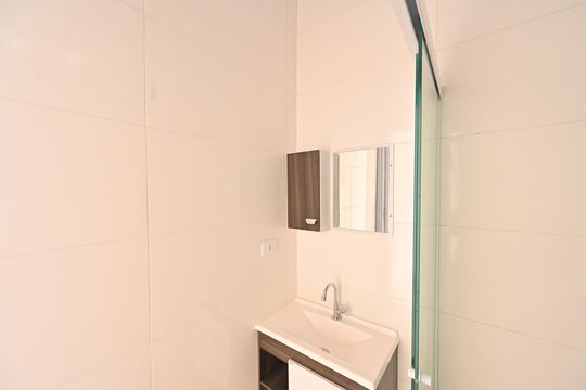 Banheiro Social de kitnet/studio para alugar com 1 quarto, 20m² em Planalto Paulista, São Paulo