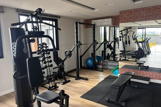 Área comum - Academia de kitnet/studio à venda com 1 quarto, 17m² em Rebouças, Curitiba