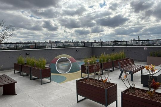 Área comum - Playground de kitnet/studio à venda com 1 quarto, 17m² em Rebouças, Curitiba