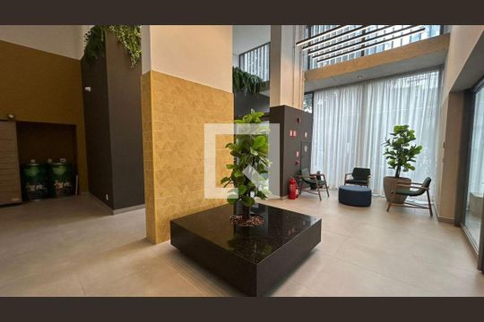 Hall de apartamento para alugar com 1 quarto, 37m² em Santo Amaro, São Paulo