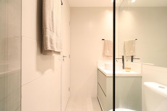 Banheiro  de apartamento para alugar com 1 quarto, 25m² em Pompeia, São Paulo