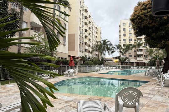 Área comum - Piscina de apartamento à venda com 3 quartos, 74m² em Taquara, Rio de Janeiro