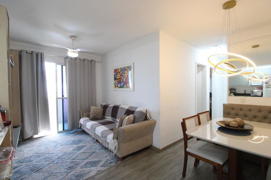 Sala de apartamento à venda com 3 quartos, 74m² em Taquara, Rio de Janeiro