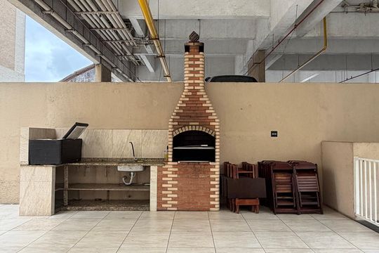 Área comum - Churrasqueira de apartamento à venda com 3 quartos, 74m² em Taquara, Rio de Janeiro