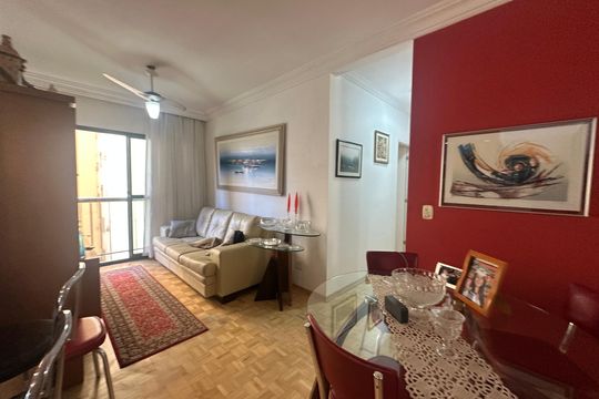 Sala de apartamento à venda com 2 quartos, 75m² em Alphaville Industrial, Barueri